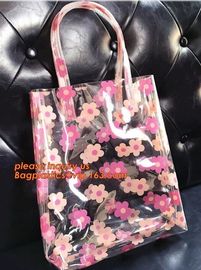 Transparent PVC Handle bag Shopping Bag, Promo PVC Plastic Shopping Handle Bag, beach tote bag pvc handle bags, purse