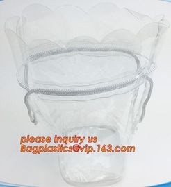 vinyl drawstring organza gift bags, PVC Drawstring cosmetic clear vinyl bags, Drawstring Bag For Gift Packaging, eva, tp