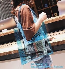 top pvc handle bag, Beach Tote waterpoof Bag Pvc Handle Bags, biodegradable PVC shopping bags die cut handle bag with lo