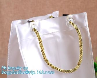 PVC Wine cooler bag chiller Gift bags Thick ice bag, Durable plastic pvc water resistant chiller cooler wine bottle ice