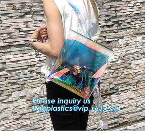 pocket transparent pvc clear backpack wholesale with padded straps, Waterproof Clear School Student Transparent PVC Back