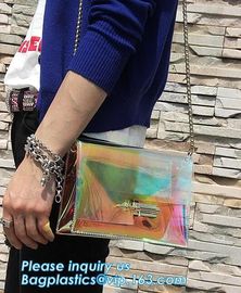 Beach Clear PVC Shoulder Bag DIY Transparent Clutch Tote Bag, candy jelly bag transparent clear pvc handbag shoulder cro