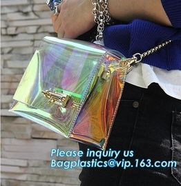 Fashion PVC Tote Bag Shoulder Handbag Transparent PVC Beach Bag, Fashion transparent pvc ladies shoulder bag crossbody s