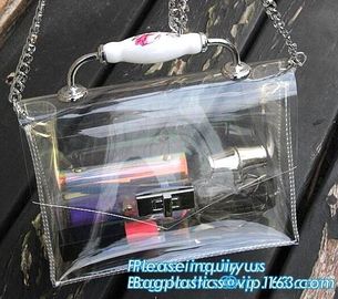 single chain fashion bags ladies handbags pvc cross-body bags shoulder bags, Waterproof Transparent Beach PVC Shoulder B