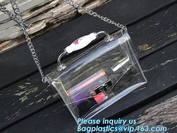 single chain fashion bags ladies handbags pvc cross-body bags shoulder bags, Waterproof Transparent Beach PVC Shoulder B