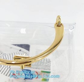 Fashion transparent handbags clear pvc shoulder bag large capacity tote bag for women, shoulder pvc plastic clear pvc be