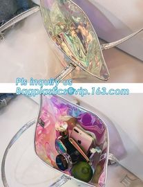 Waterproof PVC Shoulder Tote Beach Bag with Chain, Pvc Manufacture Small Custom Travel Mens Shoulder Bag, Sling Shoulder