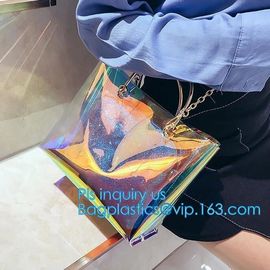 Cheap PVC Single Shoulder Bag for Girl, summer hot sale shoulder PU PVC transparent bag, coating shopping bag tote bag s