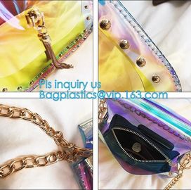 High quality newest fashion transparent handbags women pvc clear bags shoulder bag, Clear Pvc Manufacture Small Custom T
