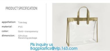 DIY Transparent Clutch Tote Bag, Fashion Women PVC Transparent Tote Bag Clear Shoulder Bag, Female Casual Toiletry Shoul