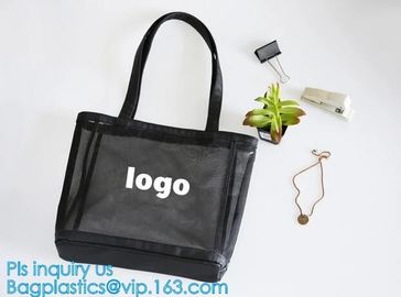 Mesh Beach Bag Shopping Bag Shoulder bag handbags, Mesh Beach Women Handbags, Mesh Tote Beach Bag Handbag With Large Poc