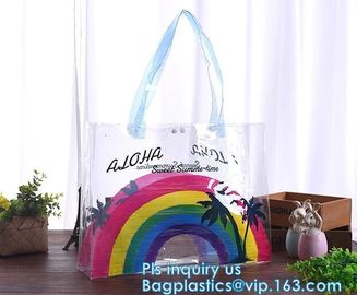 Crossbody Messenger Shoulder Bag Sling Bag, transparent handbag tote shoulder PVC sling clear vinyl beach bag, handy bag