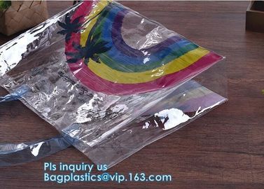 Crossbody Messenger Shoulder Bag Sling Bag, transparent handbag tote shoulder PVC sling clear vinyl beach bag, handy bag
