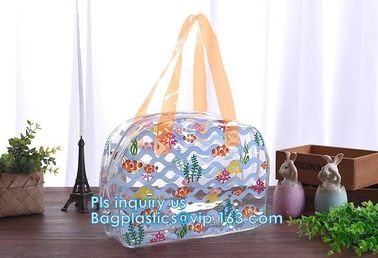pvc shoulder bag large capacity tote bag for women, laser shoulder bag pvc leather tote bag, Studded Clear Tote/PVC shou
