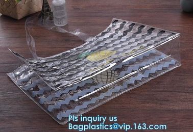 Waterproof Shoulder Bag With Cosmetic Bag, shoulder PU PVC transparent bag, Messenger Shoulder Transparent Beach PVC Zip