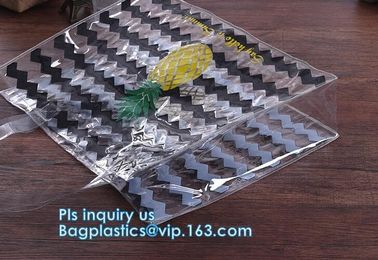 Waterproof Shoulder Bag With Cosmetic Bag, shoulder PU PVC transparent bag, Messenger Shoulder Transparent Beach PVC Zip