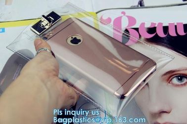 Transparent Clear Bag Wallet Purse, Clear rubber tote bag zipper wallet pvc beach bag, travel wallet PVC clear giant pas