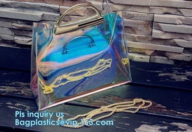 customized clear pvc tote bag handbag, Trendy Lady Handbags with Zipper Handle Shoulder Tote Bag, Envelope Clutch Bag Ha