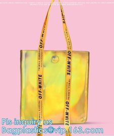 Handbag Shoulder Tote Makeup Bag, Summer Beach Clear PVC Shoulder Bag DIY Transparent Tote Bag, PVC Swim Shoulder Bag Pa