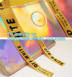 Handbag Shoulder Tote Makeup Bag, Summer Beach Clear PVC Shoulder Bag DIY Transparent Tote Bag, PVC Swim Shoulder Bag Pa