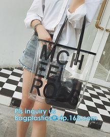 popular big handbags PVC printing women bag, Shoulder Bags Popular Women Beach Bags, shoulder designer luxury designer h