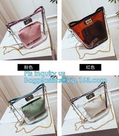 waterproof promotional clear tote pvc handle shopping bag, PVC mat waterproof reusable tote shopping bags, summer soft p