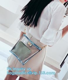 reusable shopping Pvc Vinyl Plastic Beach Bag Large Shopper Shoulder Bag, 600D pvc coated handling promotion shopping ba