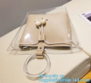 pvc Tote Bag Customize Logo pvc Shopping Bag, PVC Handbag Clear Tote Beach Bag Transparent Purse Handbag,pvc shopping ba