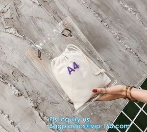 Crystal PVC Transparent Women Fashion Handbag, PVC Women Bags Tote Beach Handbags, China alibaba PVC handbag manufacture