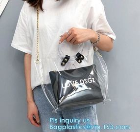 Purses PVC Vinyl Plastic Purse Bag Handbag Ladies, Summer pvc tote bag lady transparent PVC handbags, Shoulder Handbag H