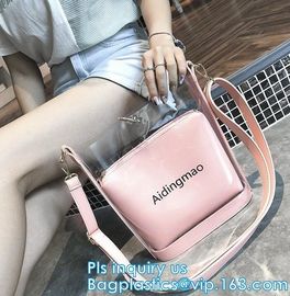 Fashion Women handbag Transparent PVC Clear Beach single shoulder bag,woman handbag, PVC handbag ladies women tote bag
