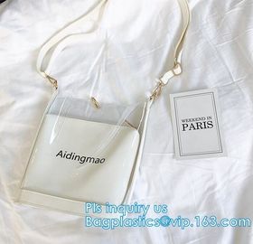 Fashion Women handbag Transparent PVC Clear Beach single shoulder bag,woman handbag, PVC handbag ladies women tote bag
