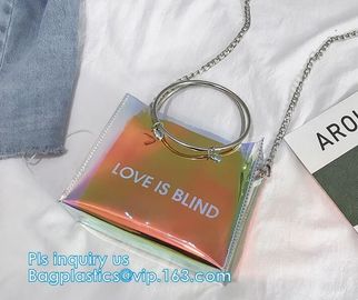 Fashion Women handbag Transparent PVC Clear Beach single shoulder bag,woman handbag, PVC handbag ladies women tote bag