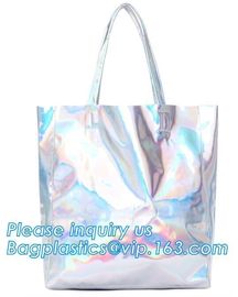 promotional PVC handle bag, Pocket Beach Shoulder Bags, Simple designed plastic beach bags, eco handle pvc blanket packi