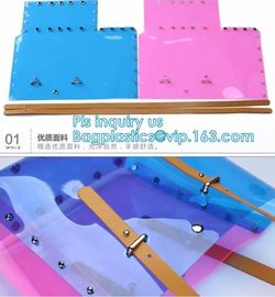 Leisure PVC Purple Handbag For Ladies, Promotional Handbags, Summer Beach Bag PVC Clear Transparent Handbag Women Should