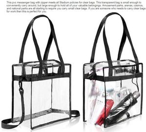 Reusable die cut handles promotional plastic bag, Promotional Items Transparent PVC Clear Bag, Promotional Cosmetic PVC