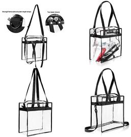 Reusable die cut handles promotional plastic bag, Promotional Items Transparent PVC Clear Bag, Promotional Cosmetic PVC