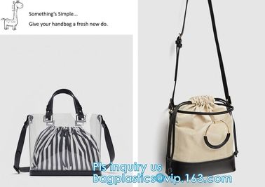 fashion pvc mirror vinyl shopping bag with printing, Recyclable Durable Clear PVC Shopping Bag with Button Closure, tote