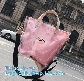 pvc shoulder bag transparent holographic handbag, handbag and shoulder ladies sling bag, jelly fashion pvc lady handbag
