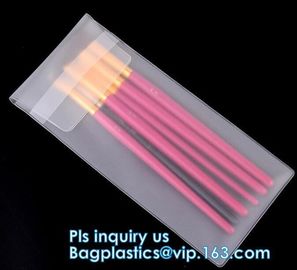 OEM Custom PVC Loop Handle Image Printed Plastic Shopping Bag, Sewing non-woven handle pvc clear packaging bag, statione