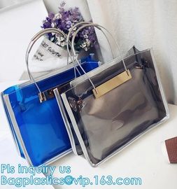 promotional pvc handbag for christmas, Shoulder Handbag with Interior Pocket, tote shoulder PVC sling clear vinyl beach