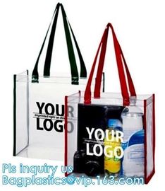 handle bag&amp;luxury shopping paper bag, pvc simple convenient hoop handle clear zipper cosmetic bag, shoes bag rope handle