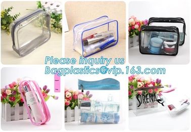 Waterproof PVC Bicycle Seat Bag/Multifunction Bike Tube Bag/Cycling Frame Saddle Bag, PVC makeup Bag Pouches Tote Clear