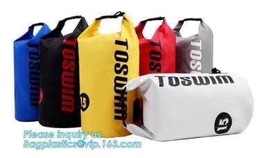 Outdoor Polyester PVC Ocean Pack Waterproof Dry Bag, Waterproof Bag With Shoulder , backpack dry bag for Camping ,Custom