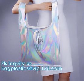 Closure Shoulder Messenger Transparent PVC Handbag, PVC Jelly Tote Bag 2-pc Set Beach Bag Candy Handbag, Pvc Lady Women