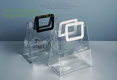 Fashionable big colorful Laser PVC shopping storage bag with handle and accept custom,vinyl mirror surface pvc tote shop