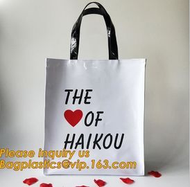 Plastic Bag OEM Custom PVC Loop Handle Image Printed Plastic Shopping Bag,Promotional Clear Waterproof Plastic Cosmetic