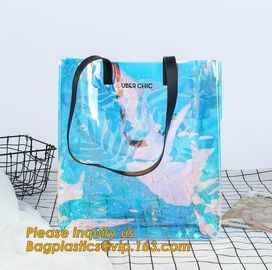 pvc bag with handle folding tote bag pvc swimsuit bag,Clear Vinyl Bags With Handles Clear Makeup Set PVC Zipper Bag