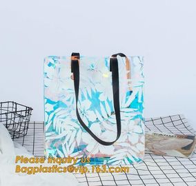 pvc bag with handle folding tote bag pvc swimsuit bag,Clear Vinyl Bags With Handles Clear Makeup Set PVC Zipper Bag