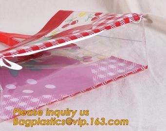 Factory price gift and shopping bags with handles customized pvc bag,Custom Transparent Candy Handle Bag Wholesale Clear